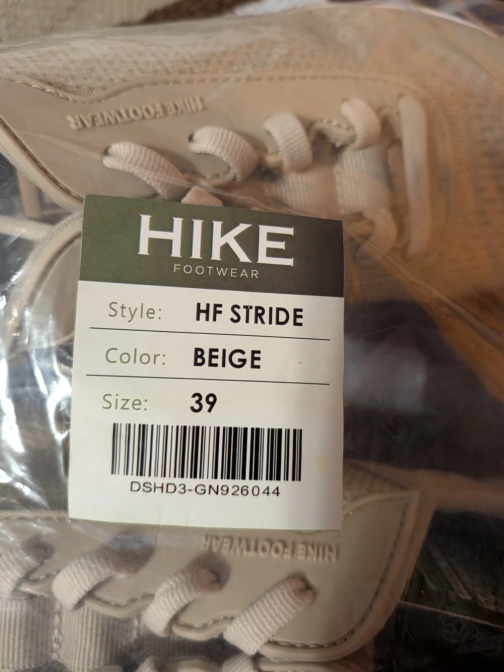 HIKE Women’s Neutral Beige Casual Knit Sneakers